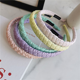 Sweet Candy Color Grid Headband - Cute and Versatile Hair Accessory