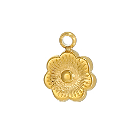 Подвески-цветы 304 подвески из нержавеющей стали, ионное покрытие (ip)