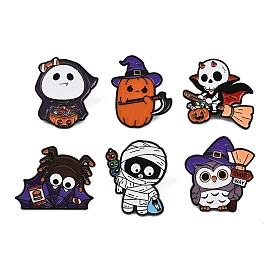 Эмалированные булавки на Хэллоуин, булавки для лацканов из сплава для одежды рюкзака