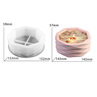 Moules de support en silicone bricolage, moules de résine, outils de moule d'artisanat en argile, plat rond