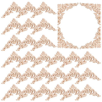 30шт. декоративные наклейки на дверцу шкафа из каучукового дерева