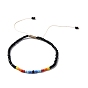 Glass Seed Beaded Necklace & Braided Beaded Bracelet, Jewelry Set for Women