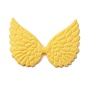 Cloth Embossed Wing Ornament Accessories, with Glitter Powder, Sewing Craft Decoration