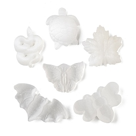 Natural Selenite Carved Figurines, for Home Desktop Decoration, Butterfly/Snake/Tortoise/Bat