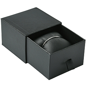 Шкатулки для хранения ювелирных изделий и часов из искусственной кожи, с подушкой, квадратный