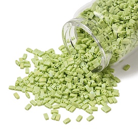 Perles miyuki demi tila, perles de rocaille japonais, 2 trou, couleurs opaques mates ab