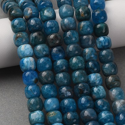 Natural Apatite Beads Strands, Old Style Barrel Beads