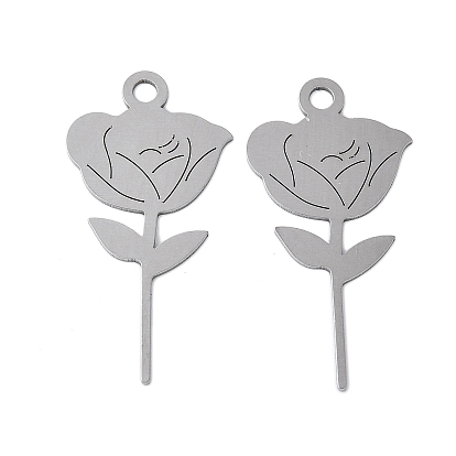 304 подвески из нержавеющей стали/инструмент для извлечения SIM-карты, штифты для извлечения лотка открывалка для игл, цветок розы