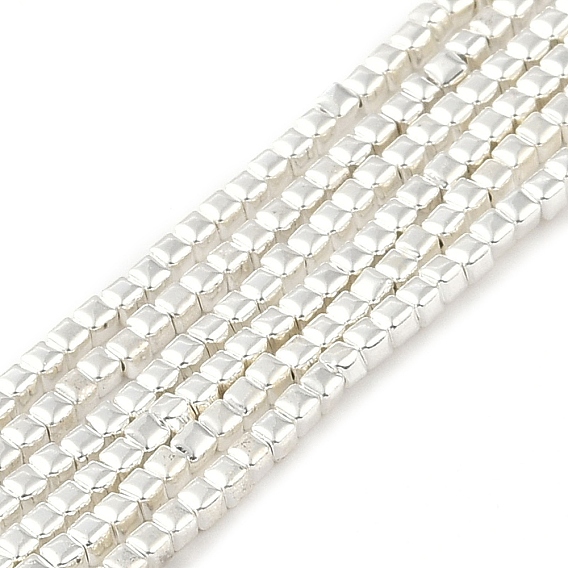 Гальванические нити из синтетических немагнитных гематитовых бусин, кубические