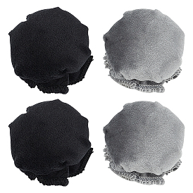 4 шт. 2 цвета, чехлы на дверные ручки из полиэстера, дверной бампер, с губкой