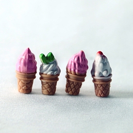 Mini Simulation Food Plastic Model, Ice Cream Cone Dollhouse Decoration