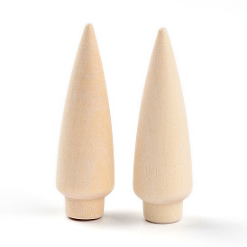 Незаконченные деревянные украшения, для художественного и ремесленного искусства, декорирование проектов, украшения для дома, конус