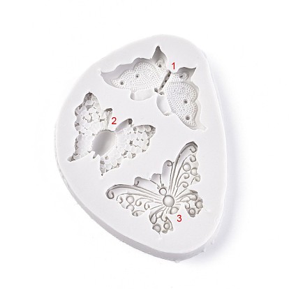 DIY Food Grade Butterfly Silicone Molds, Fondant Molds, For DIY Cake Decoration, Chocolate, Candy, UV Resin & Epoxy Resin Jewelry Making