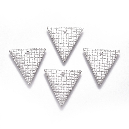 Pendentifs en acier inoxydable, Coupe au laser, triangle