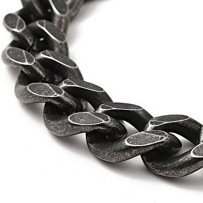 304 Stainless Steel Curb Chain Bracelet for Men Women