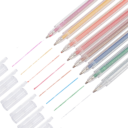 8шт 8 цвета пластик блестит гелевая ручка