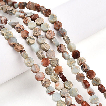 Натуральный камень Шушан бисер нитей, плоско-круглые