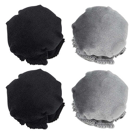 4 шт. 2 цвета, чехлы на дверные ручки из полиэстера, дверной бампер, с губкой