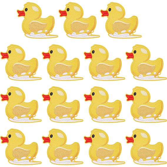 Computerized Embroidery Polyester Iron on/Sew on Patches, Costume Accessories, Appliques, Duck
