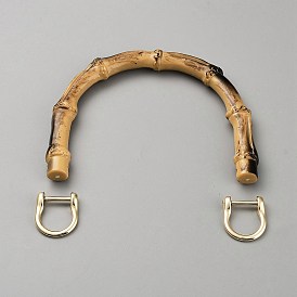 Ручки для сумок из пластика с имитацией бамбука, жесткие ручки сумки, с застежкой из сплава