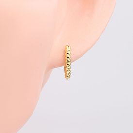 925 Sterling Silver Twisted Rectangle Earrings Minimalist Chic Mini Ear Cuff Studs Jewelry