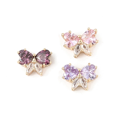 Латунные микро проложить кубического циркония подвески, бабочки прелести, без свинца и без кадмия, долговечный