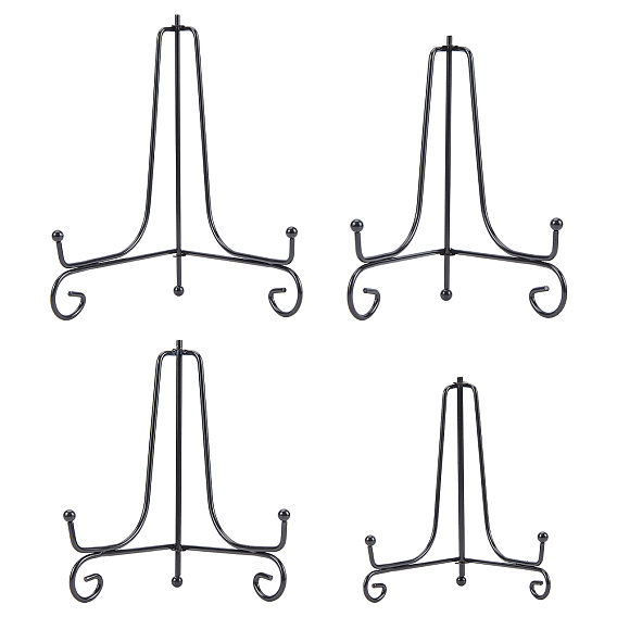4 шт 4 стили железный стенд, подставка для фото подставка для мольберта, для рамок для картин, дисплей декоративных тарелок