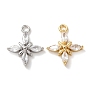 Латунные микро проложить кубического циркония подвески, подвески в виде креста и цветка, долговечный