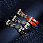 Leather Multi-strand Bracelets, with Alloy Findings & Magnetic Clasp, Plume, Antique Bronze