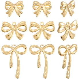 9 шт 3 стили 304 подвески из нержавеющей стали, ионное покрытие (ip), бантом прелести