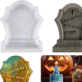 Tombstone DIY Food Grade Silicone Candle Molds, Aromatherapy Candle Moulds, Scented Candle Making Molds