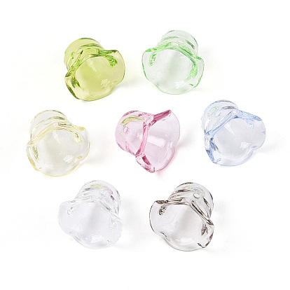 Прозрачные колпачки акриловая бисера, цветок