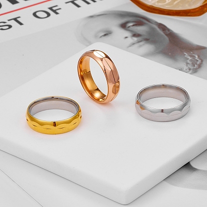 Вращающиеся кольца из нержавеющей стали, украшения для унисекс