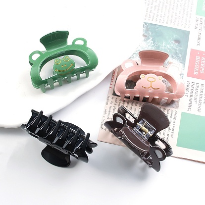 Bear/Frog PVC Plastic Claw Hair Clip, Hair Accessories for Women & Girls