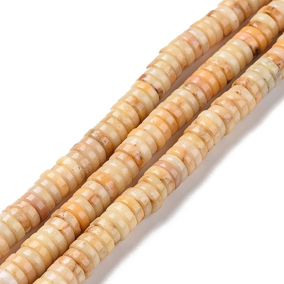 Бусины из натурального магнезита, Плоский круглый / диск