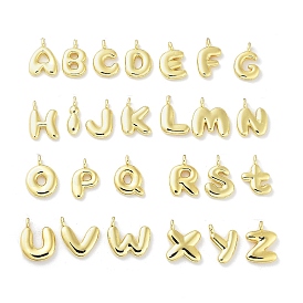 Подвески из латуни с покрытием стойки с буквами-шариками, без кадмия и без свинца, долговечные позолоченные подвески