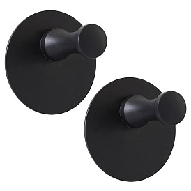 2 шт. 304 вешалка-крючок из нержавеющей стали, с самоклеящейся наклейкой