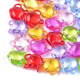 Transparent Acrylic Pendants, Kettle