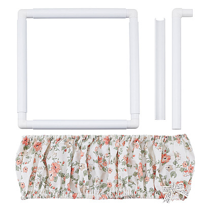 Обручи для вышивки крестом из пластика, аксессуары для швейных инструментов, с чехлом для пялец для вышивки крестом из полиэстера