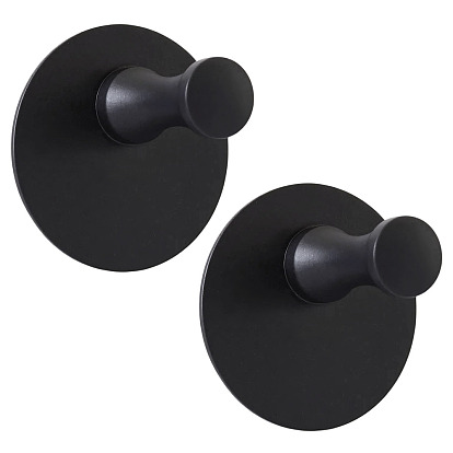 2 шт. 304 вешалка-крючок из нержавеющей стали, с самоклеящейся наклейкой