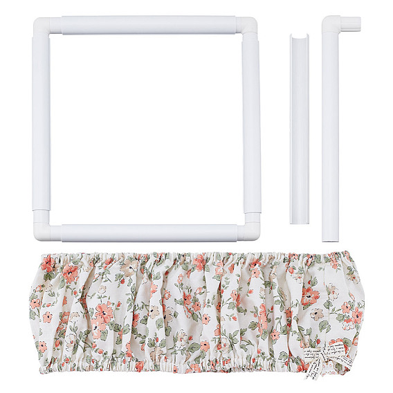 Обручи для вышивки крестом из пластика, аксессуары для швейных инструментов, с чехлом для пялец для вышивки крестом из полиэстера