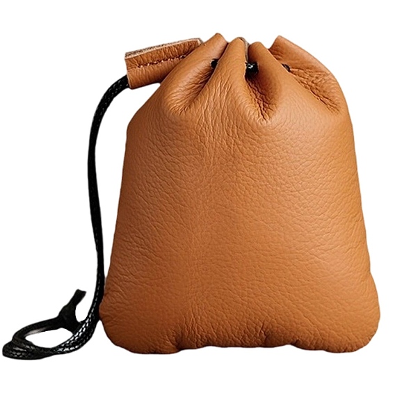 Кожаные мешочки на завязках, прямоугольные