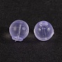 Eco-Friendly Silicone Ear Nuts, Earring Backs, Half Drilled, Round