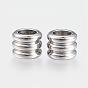 304 Stainless Steel Beads, Large Hole Beads, Column