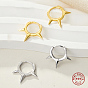 925 серьги из серебра из серебра, шип, с печатью s925