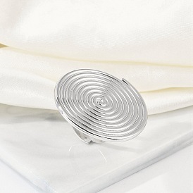 Антикоррозийные 304 плоские круглые открытые манжетные кольца из нержавеющей стали, Кольца для женщин