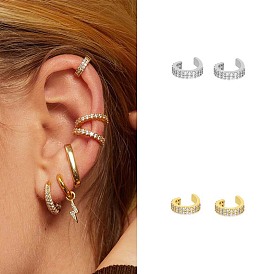 Sparkling CZ Clip-on Earrings for Women - Unique and Stylish Ear Cuffs