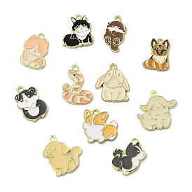 Золотили эмали сплава подвески, прелести животных