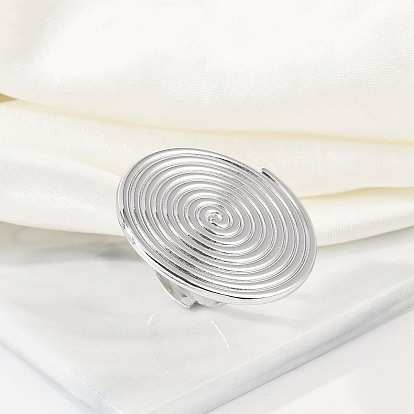 Антикоррозийные 304 плоские круглые открытые манжетные кольца из нержавеющей стали, Кольца для женщин