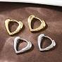 Латунные серьги-кольца в форме сердца, без кадмия и без свинца, долговечный, стойки покрытие